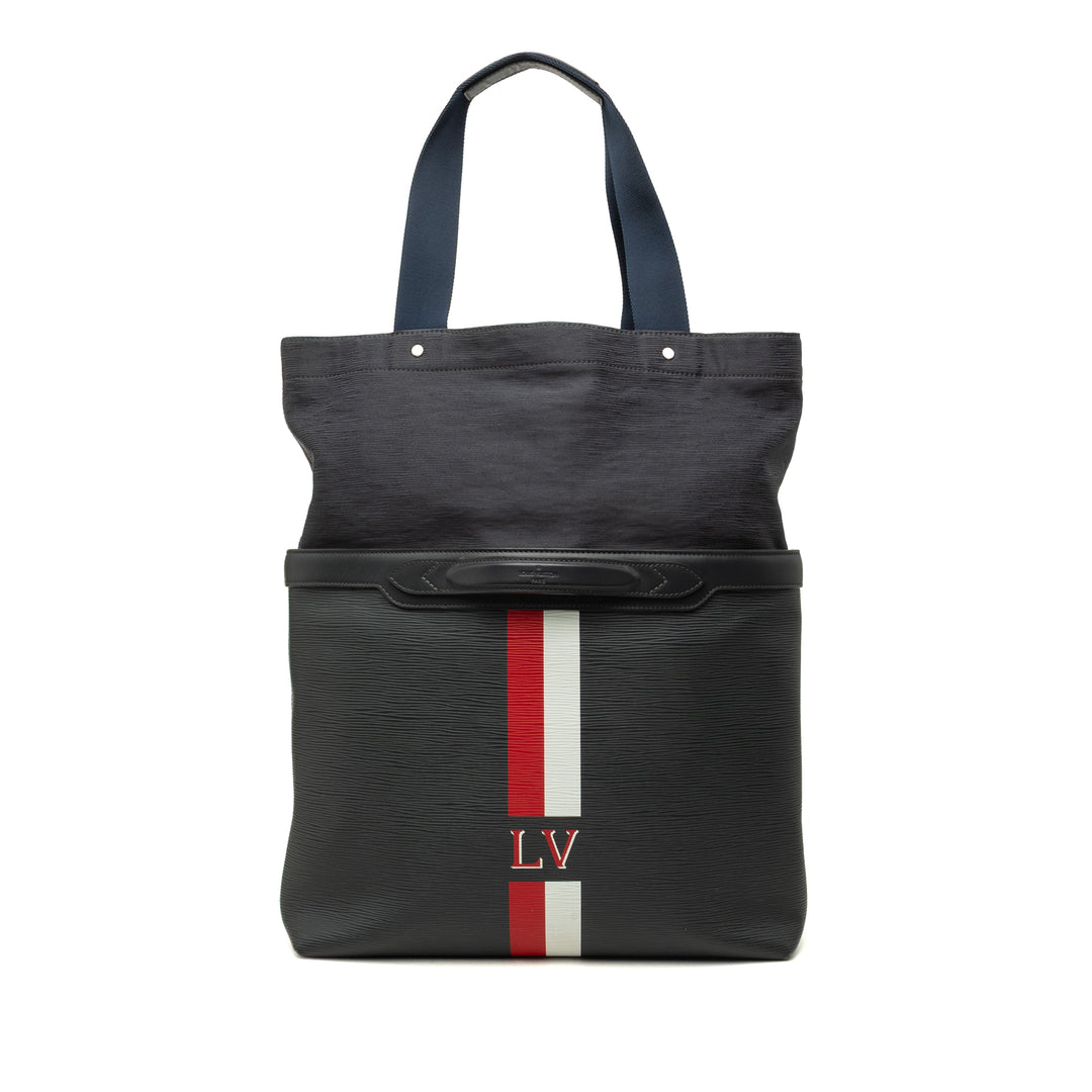 Louis Vuitton Paint Stripe Cabas Épi Bleu – vue principale – GABY PARIS