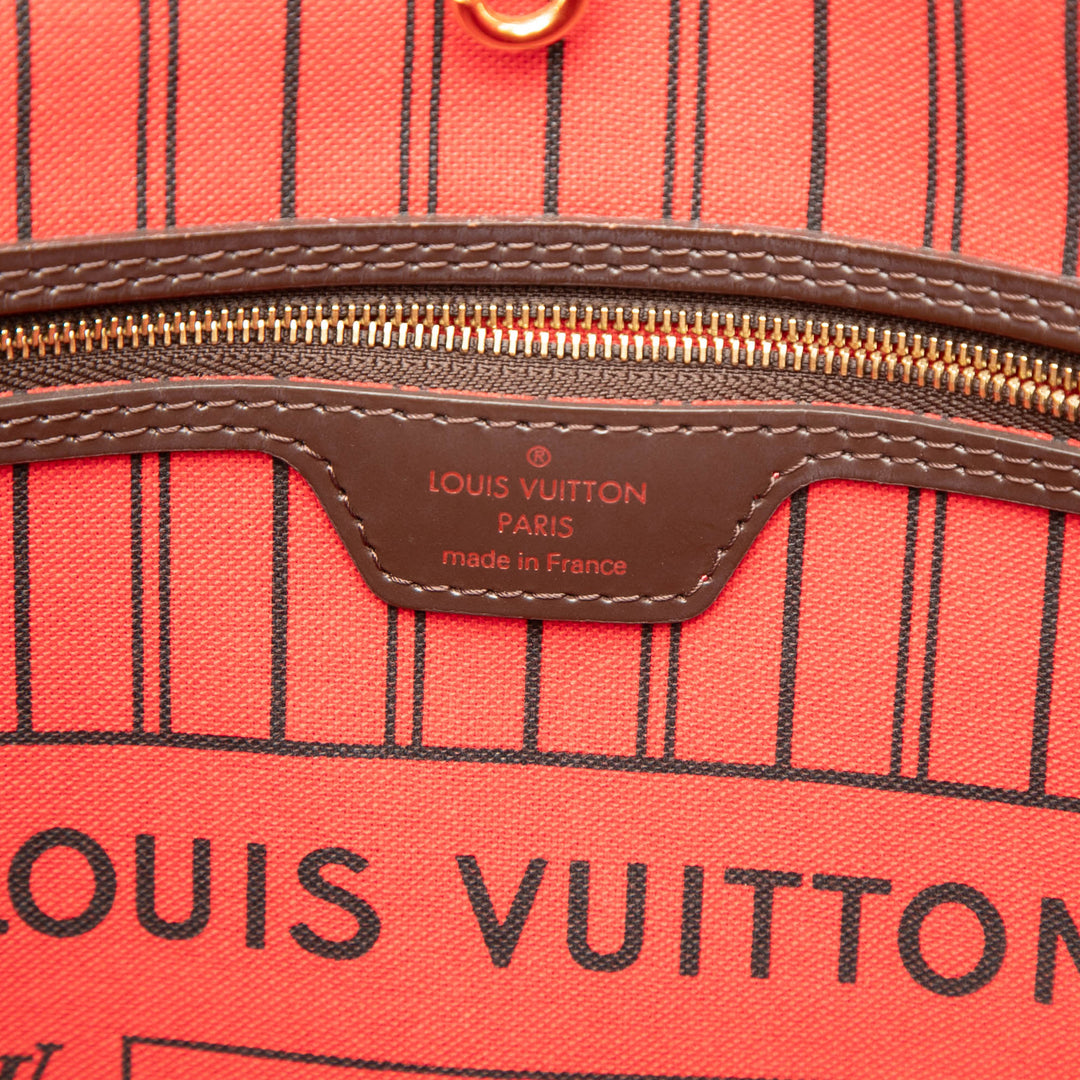 Louis Vuitton Neverfull MM Damier Ébène Marron – vue 5 – GABY PARIS