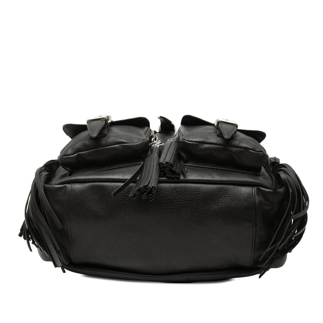 Saint Laurent Cuir de veau Fringe Festival Sac à dos