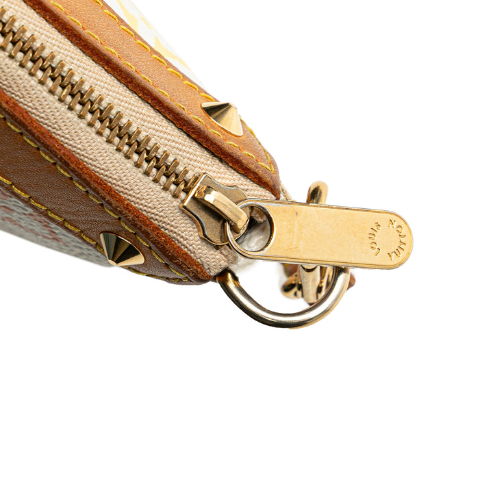 Monogram Multicolore Pochette Accessoires White - Gaby Paris