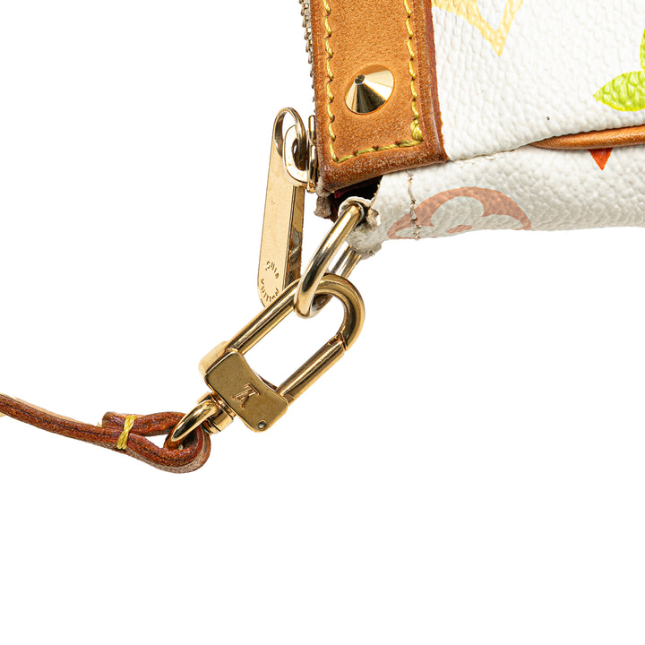 Monogram Multicolore Pochette Accessoires White - Gaby Paris