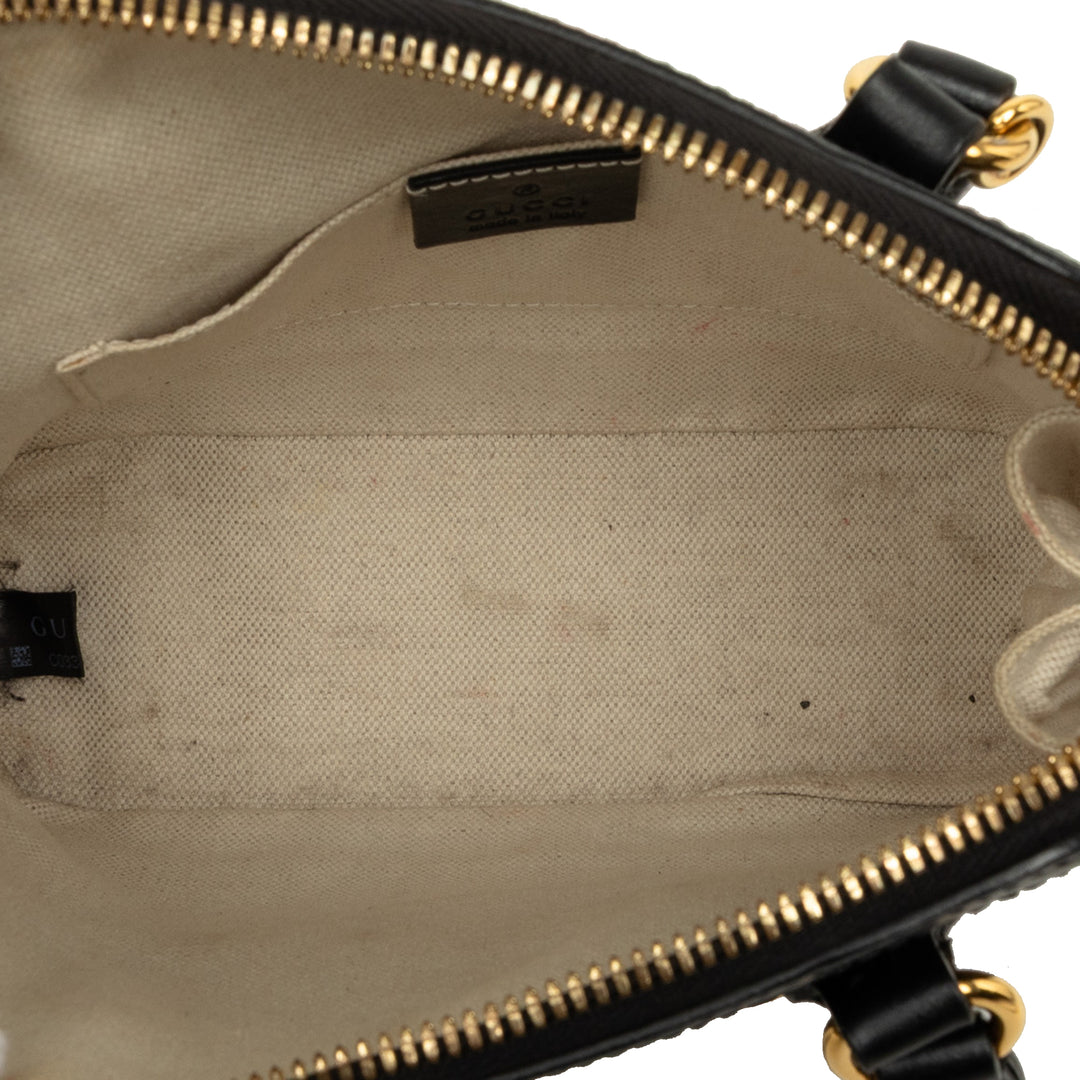 Gucci Horsebit 1955 Sac Petit Cuir de veau Noir – vue 4 – GABY PARIS