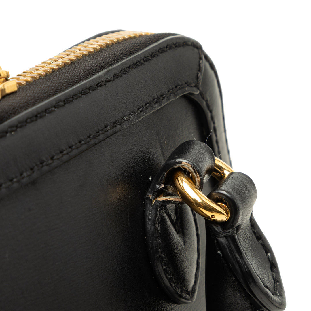 Gucci Horsebit 1955 Sac Petit Cuir de veau Noir – vue 7 – GABY PARIS