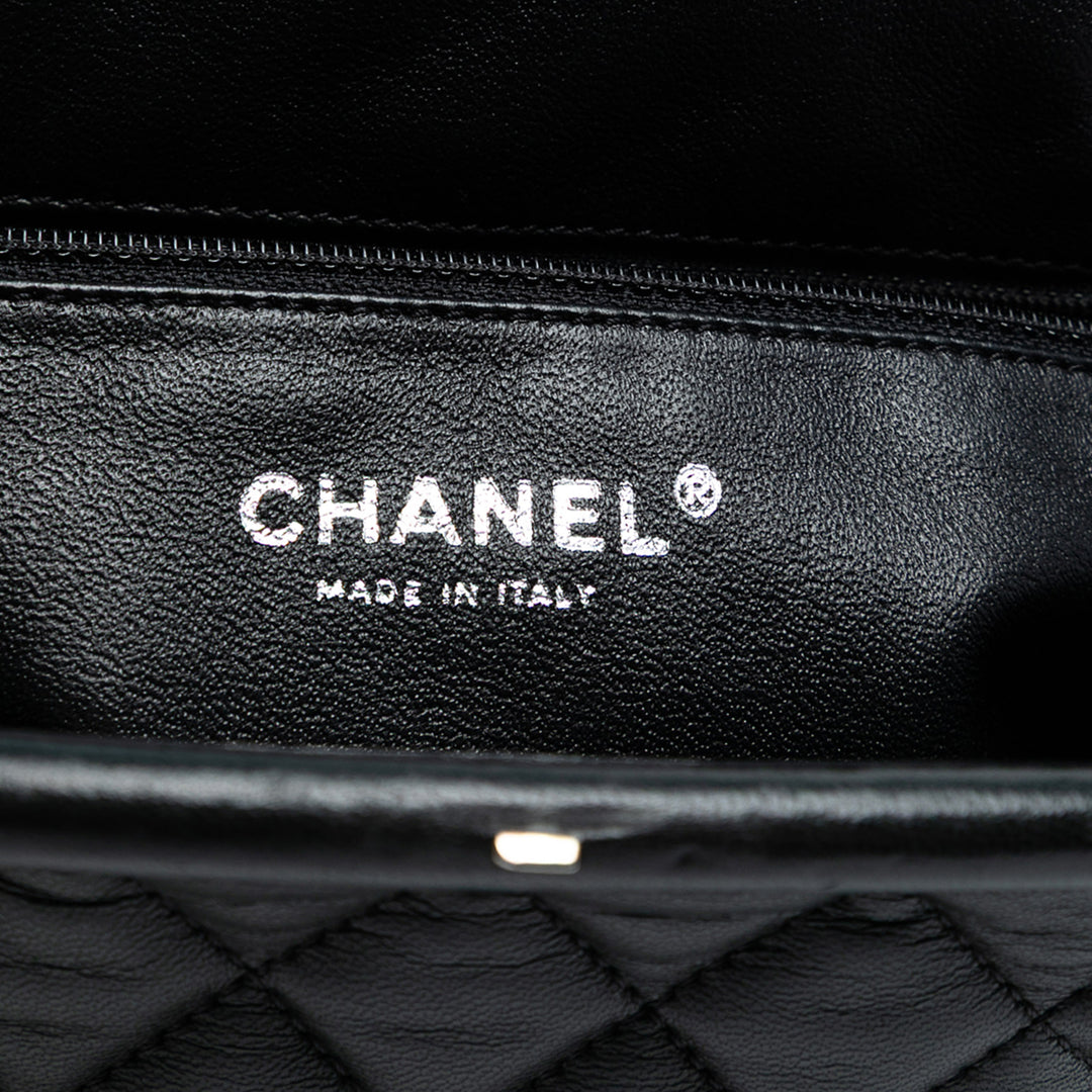 Chanel Quilted Cuir d’agneau Frame Pochette Noir – GABY PARIS Authentique