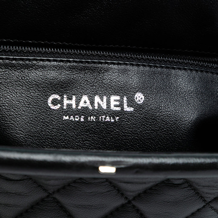 Chanel Quilted Cuir d’agneau Frame Pochette Noir – GABY PARIS Authentique