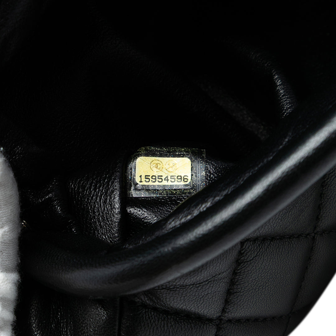 Chanel Quilted Cuir d’agneau Frame Pochette Noir – GABY PARIS Authentique