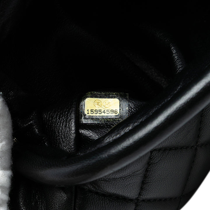 Chanel Quilted Cuir d’agneau Frame Pochette Noir – GABY PARIS Authentique