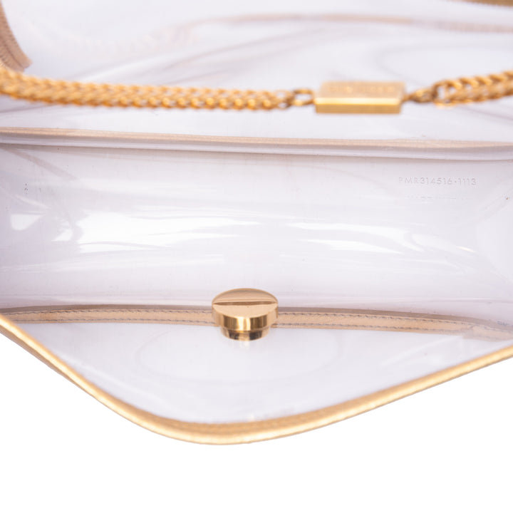 Métallisé à finitions PVC Betty Sac Petit Doré