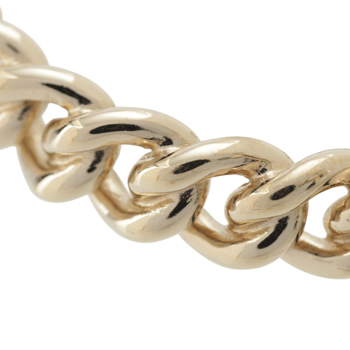 Chanel CC Brass Strass Star et Coin Chaîne Cuff Bracelet Doré