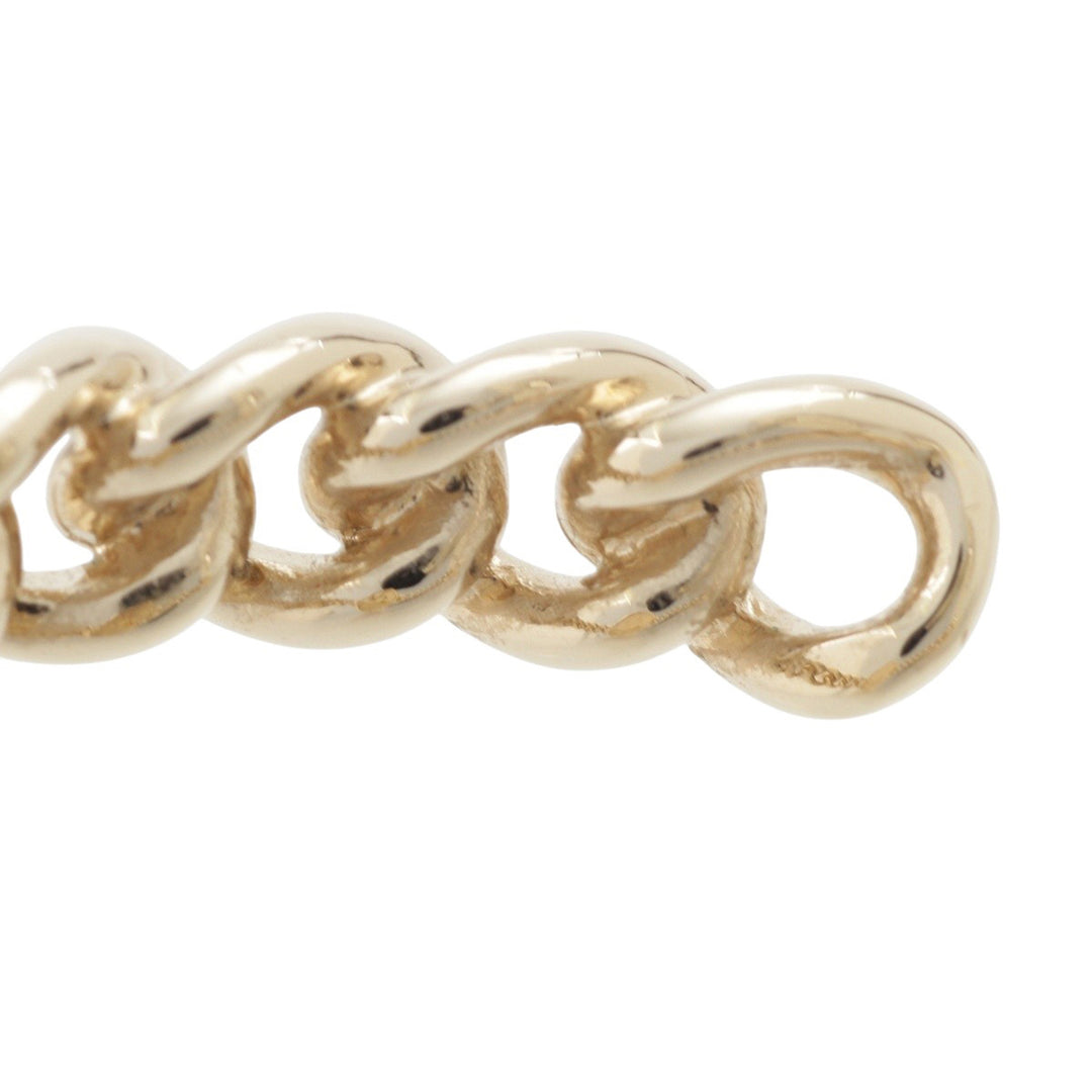 Chanel CC Brass Strass Star et Coin Chaîne Cuff Bracelet Doré