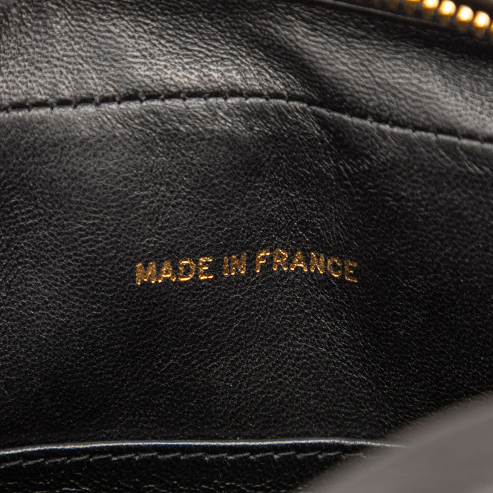 Chanel Small CC Quilted Cuir d’agneau Tassel Flap Sac caméra Noir – GABY PARIS Authentique