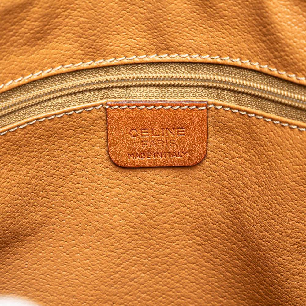 Macadam Coated Canvas Handbag Brown - Gaby Paris
