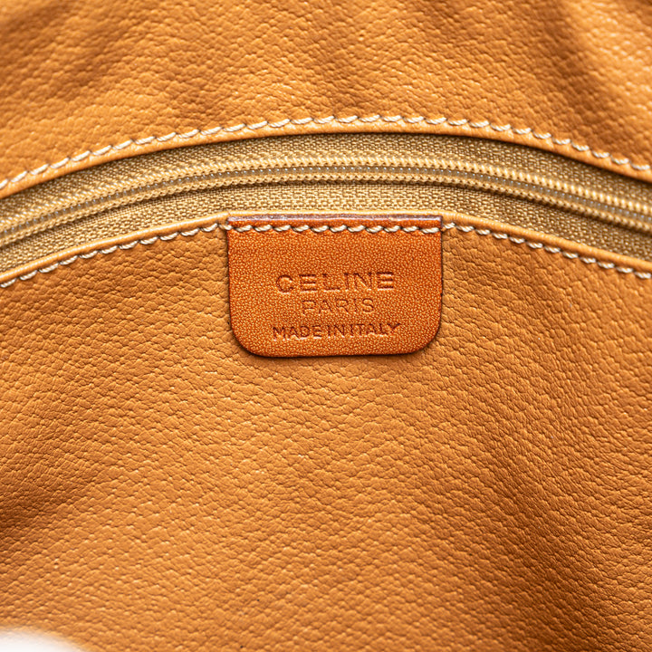Macadam Coated Canvas Handbag Brown - Gaby Paris