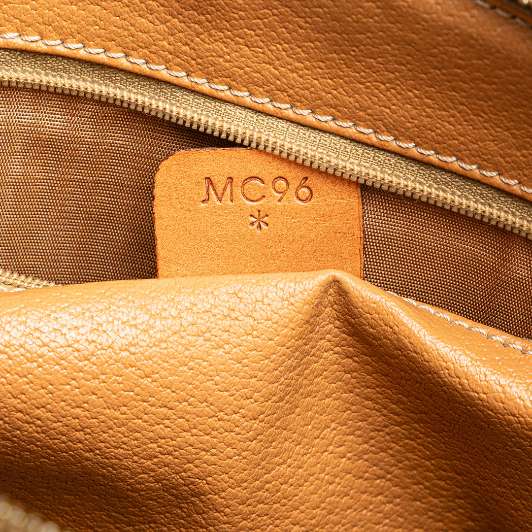 Macadam Coated Canvas Handbag Brown - Gaby Paris