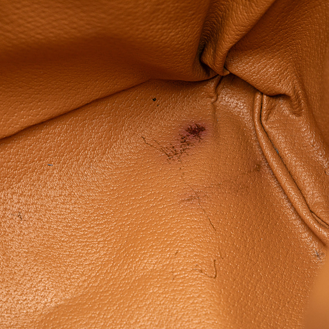 Macadam Coated Canvas Handbag Brown - Gaby Paris