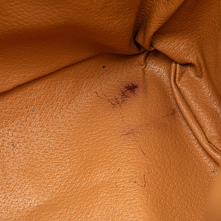 Macadam Coated Canvas Handbag Brown - Gaby Paris