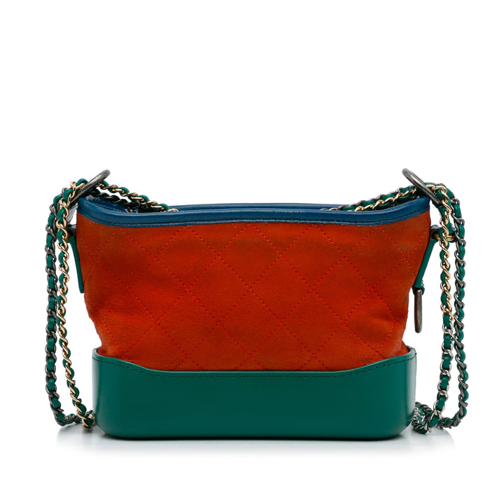 Small Suede Gabrielle Crossbody Orange - Gaby Paris