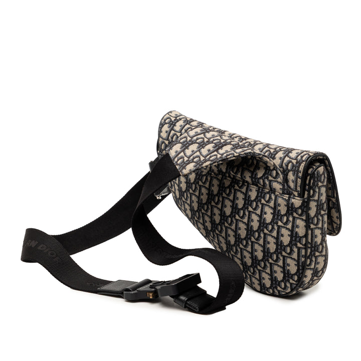 Dior Oblique Toile Saddle Sac porté croisé