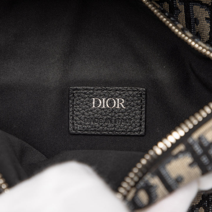 Dior Oblique Toile Saddle Sac porté croisé
