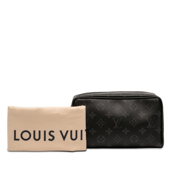 Louis Vuitton Monogram Eclipse Locker Dopp Kit Pochette