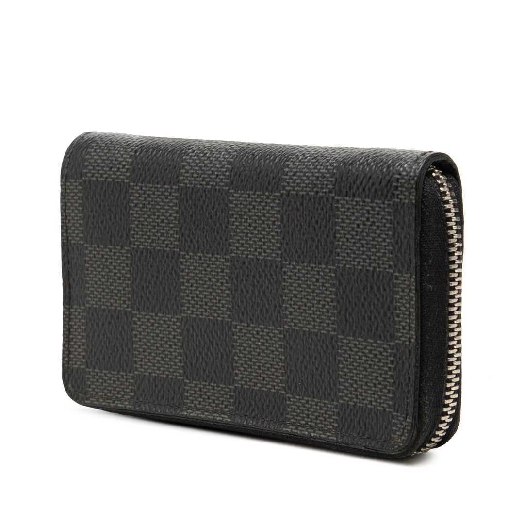Louis Vuitton Zippy Porte-monnaie Damier Graphite Noir – vue 2 – GABY PARIS