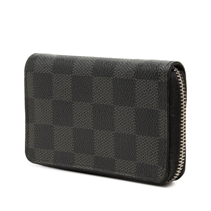 Louis Vuitton Zippy Porte-monnaie Damier Graphite Noir – vue 2 – GABY PARIS