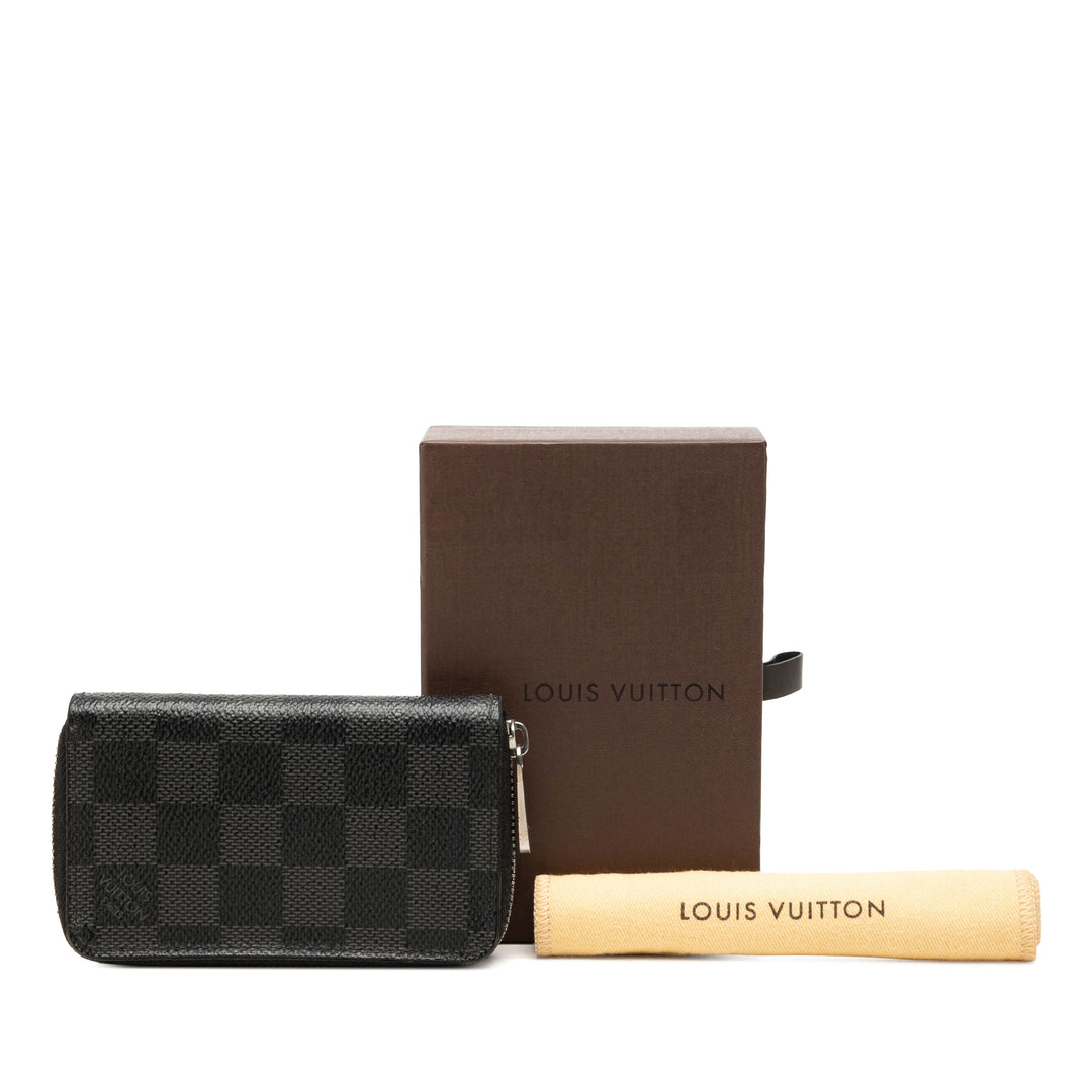 Louis Vuitton Zippy Porte-monnaie Damier Graphite Noir – vue 7 – GABY PARIS