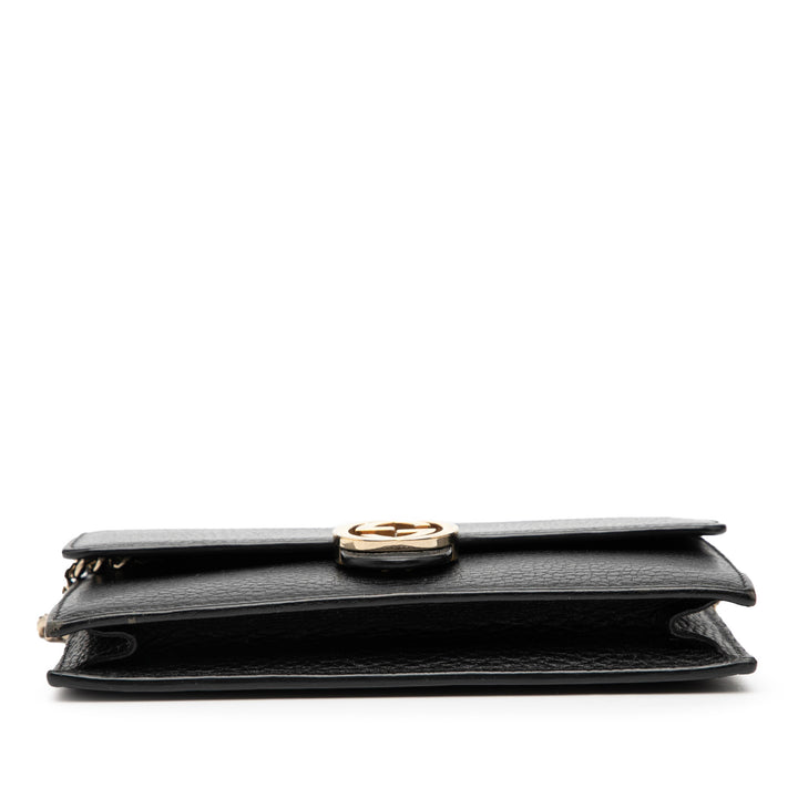 Gucci Dollar Cuir de veau Interlocking G Wallet on Chain