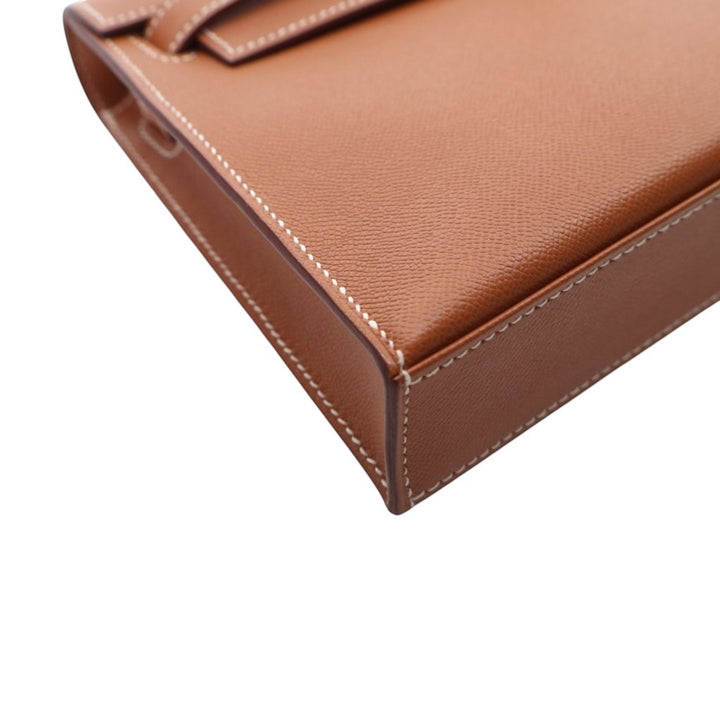 Hermès Veau Madame Kelly Elan Marron – GABY PARIS Authentique