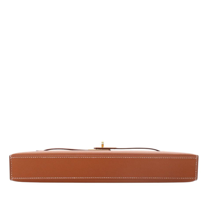 Hermès Veau Madame Kelly Elan Marron – GABY PARIS Authentique