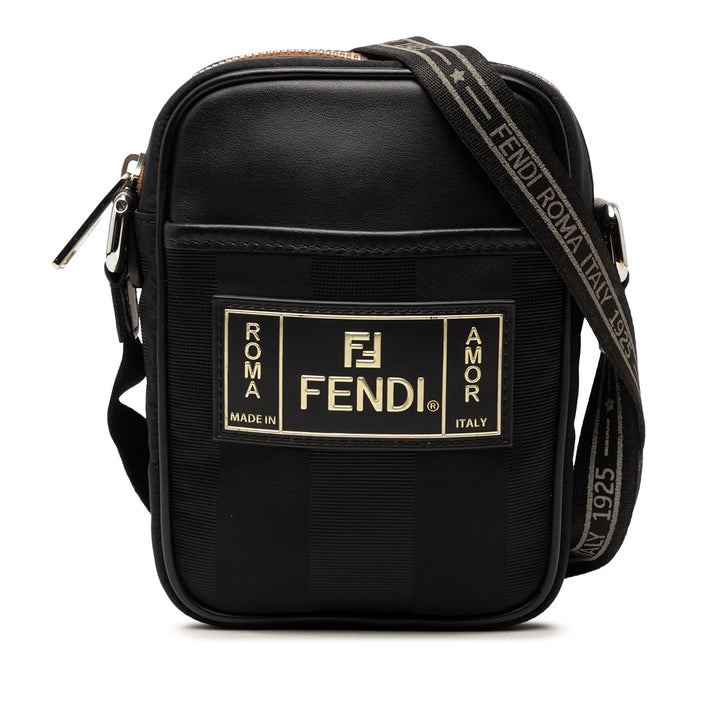 Fendi Small Pequin Nylon Roma Amor Messenger Sac