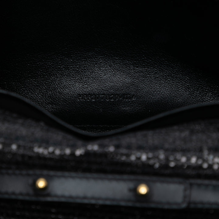 Saint Laurent Glitter Galactica Monogram Wallet on Chain Noir – GABY PARIS Authentique