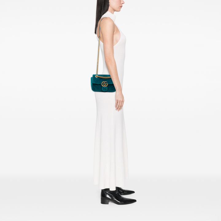 Gucci Small GG Marmont Matelasse Velours Sac bandoulière