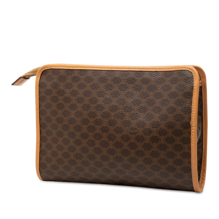 Celine Macadam Pochette Toile enduite Marron – vue 2 – GABY PARIS