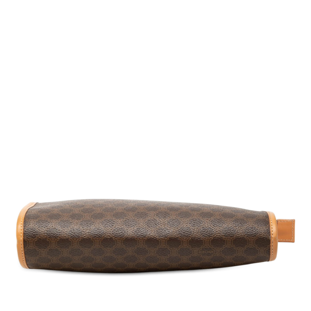 Celine Macadam Pochette Toile enduite Marron – vue 3 – GABY PARIS