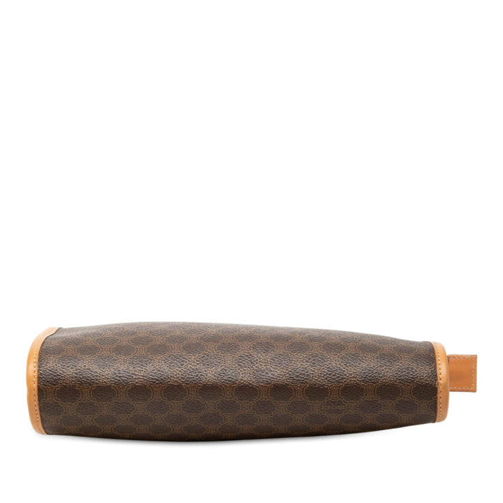 Celine Macadam Pochette Toile enduite Marron – vue 3 – GABY PARIS