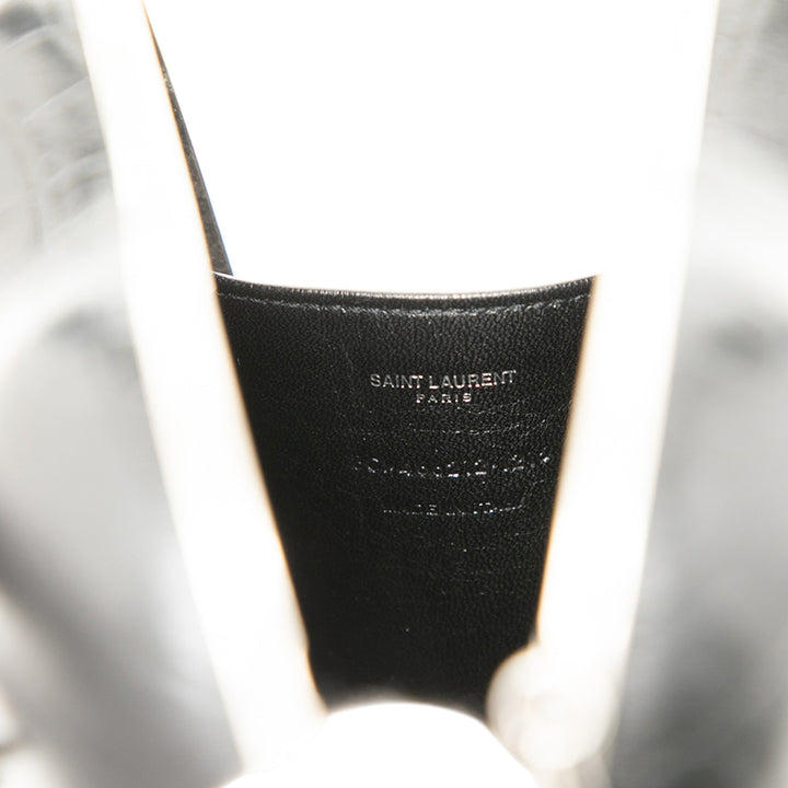 Saint Laurent Crocodile embossé Cuir de veau Love Boîte Chain Pochette