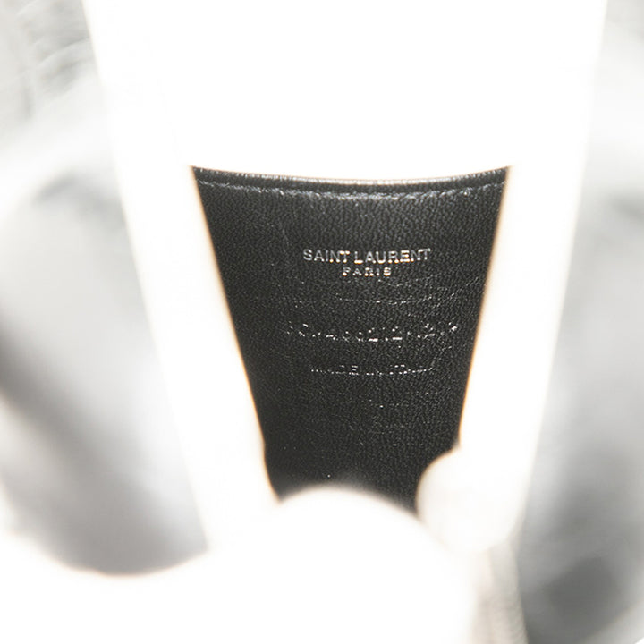 Saint Laurent Crocodile embossé Cuir de veau Love Boîte Chain Pochette