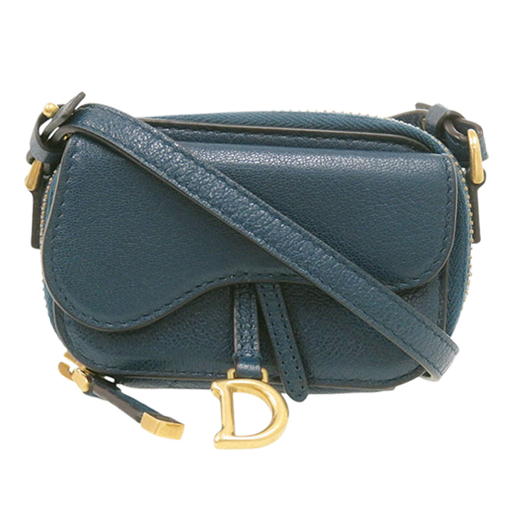 Dior Mini Cuir de chèvre Saddle Pochette