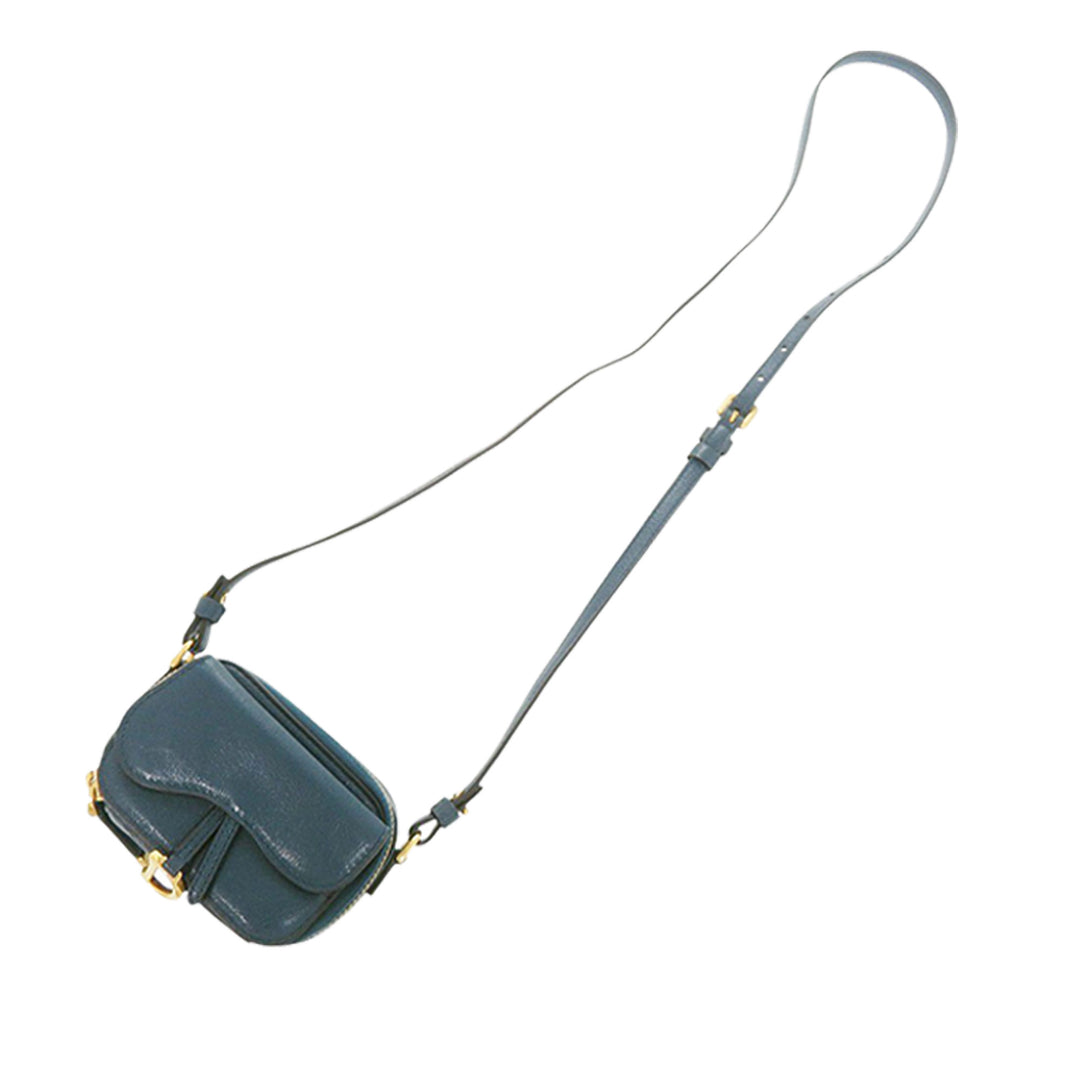 Dior Mini Cuir de chèvre Saddle Pochette