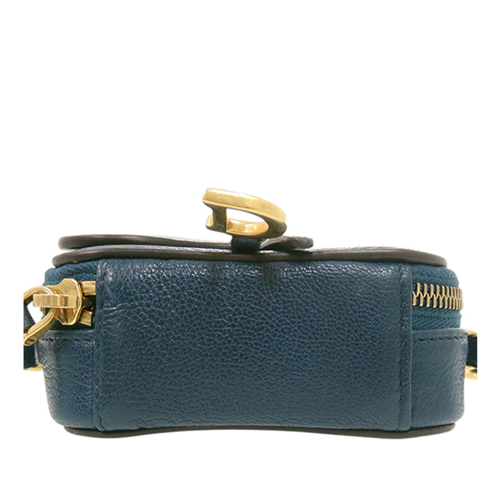 Dior Mini Cuir de chèvre Saddle Pochette