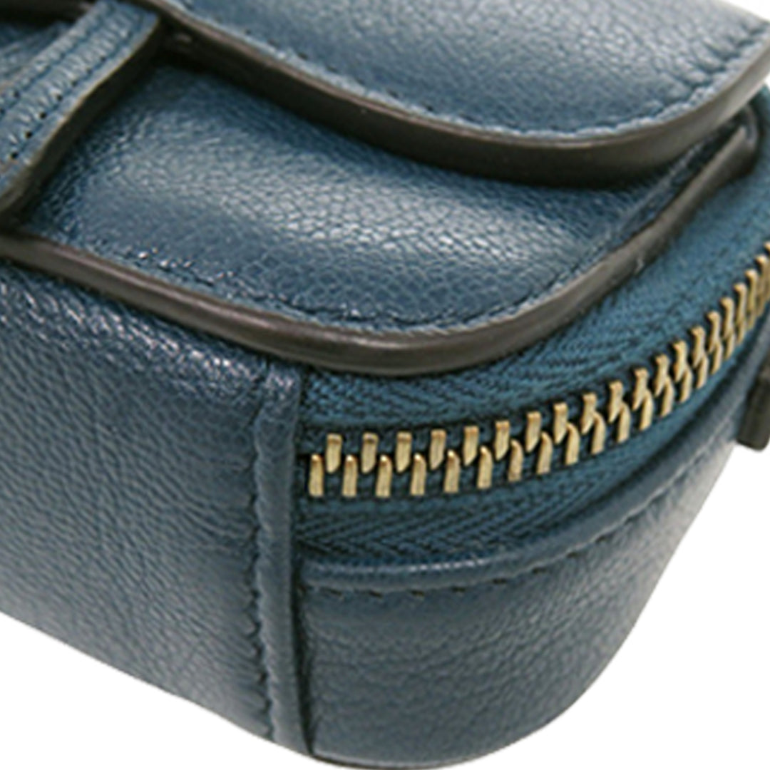Dior Mini Cuir de chèvre Saddle Pochette