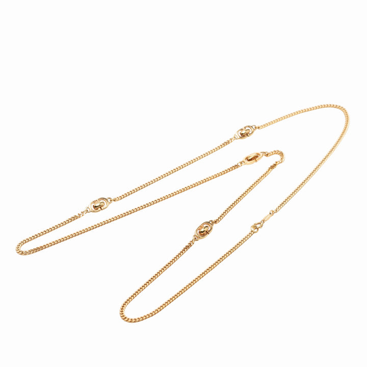 Dior plaqué CD Logo Chain Collier