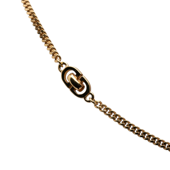 Dior plaqué CD Logo Chain Collier