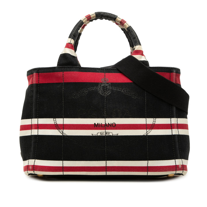 Canapa Logo Stripes Cabas Petit Noir