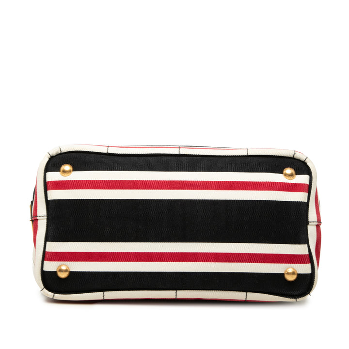 Canapa Logo Stripes Cabas Petit Noir