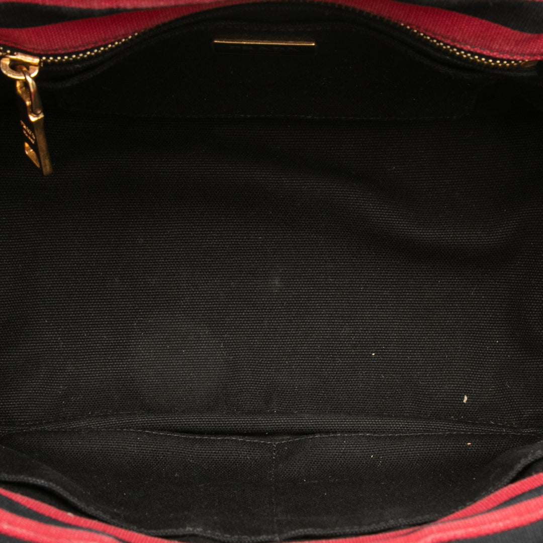 Canapa Logo Stripes Cabas Petit Noir