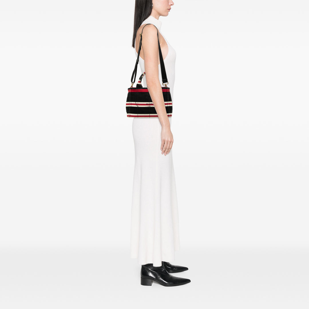 Canapa Logo Stripes Cabas Petit Noir