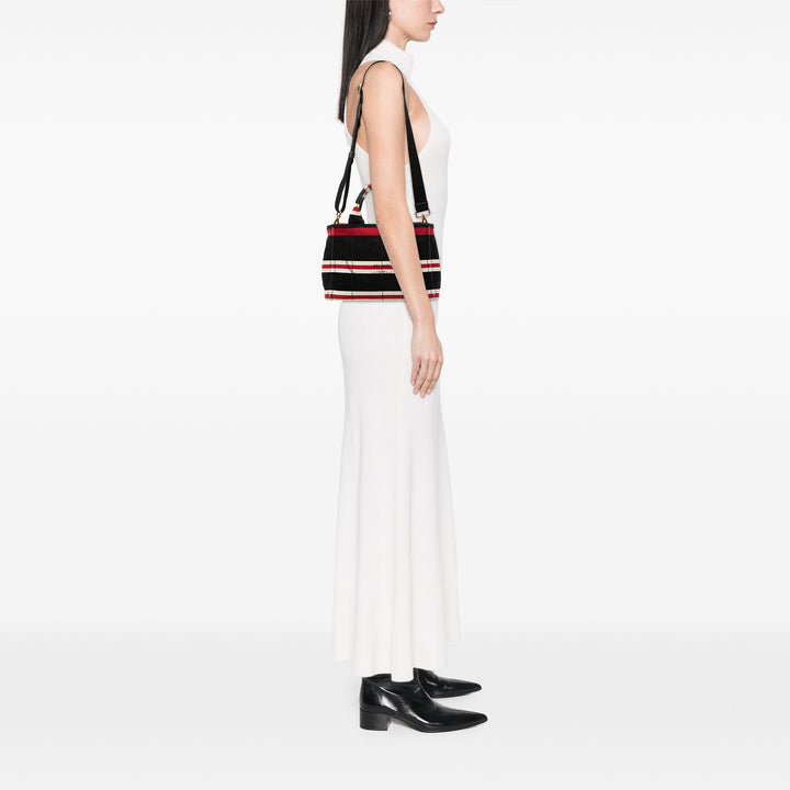 Canapa Logo Stripes Cabas Petit Noir