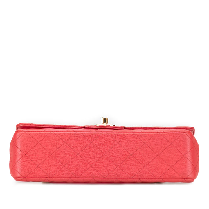 Chanel Medium Classic Caviar Double rabat Rose